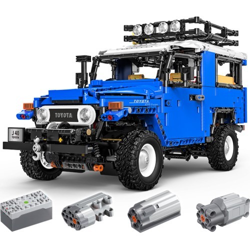 Set of 2087 Off-road Vehicle Building Blocks Blue