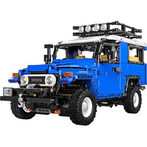Set of 2087 Off-road Vehicle Building Blocks Blue
