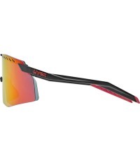 Uvex Pace Stage glasses, black matt / mirror red
