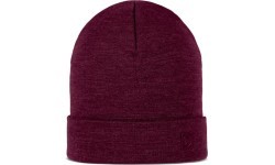 Merino Heavyweight Beanie Solid Tibetan Red - 422