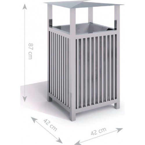 Stainless Steel Trash Bin Inter-Play 03
