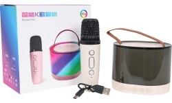 Karaoke Microphone + Illuminated Speaker Set
