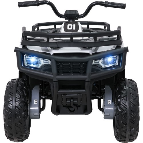 Keturratis elektromobilis WOLF 4x4 ATV Quad baltas