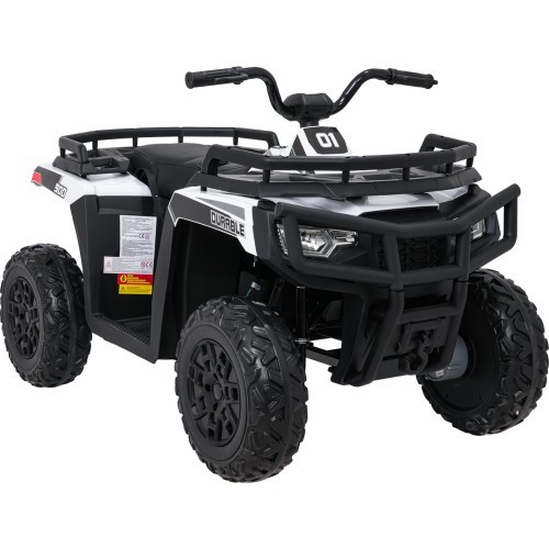 Keturratis elektromobilis WOLF 4x4 ATV Quad baltas