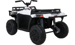 Keturratis elektromobilis WOLF 4x4 ATV Quad baltas