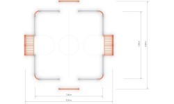 Футбольные ворота Inter-Play 2 (7x7 м)
