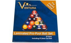Набор бильярдных шаров Ventura Laminated Pro-Pool 57,2 мм