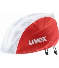 Дождевой чехол для шлема Uvex Bike, красно-белый