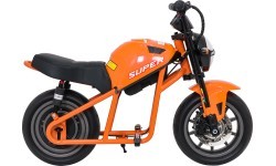 Elektrinis motociklas SUPERMOTO, oranžinis