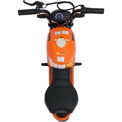 Elektrinis motociklas SUPERMOTO, oranžinis