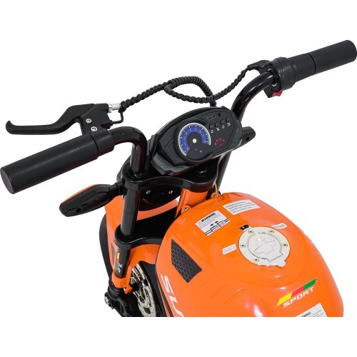 Elektrinis motociklas SUPERMOTO, oranžinis