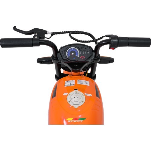 Elektrinis motociklas SUPERMOTO, oranžinis