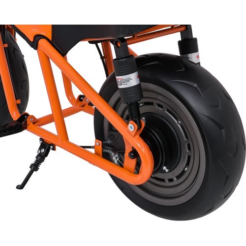 Elektrinis motociklas SUPERMOTO, oranžinis