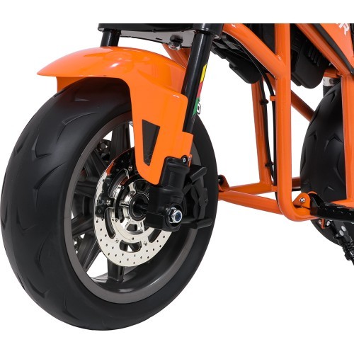 Elektrinis motociklas SUPERMOTO, oranžinis