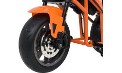 Elektrinis motociklas SUPERMOTO, oranžinis