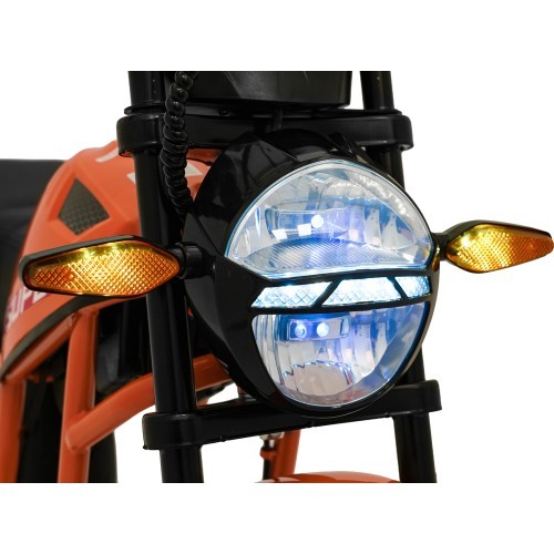 Elektrinis motociklas SUPERMOTO, oranžinis