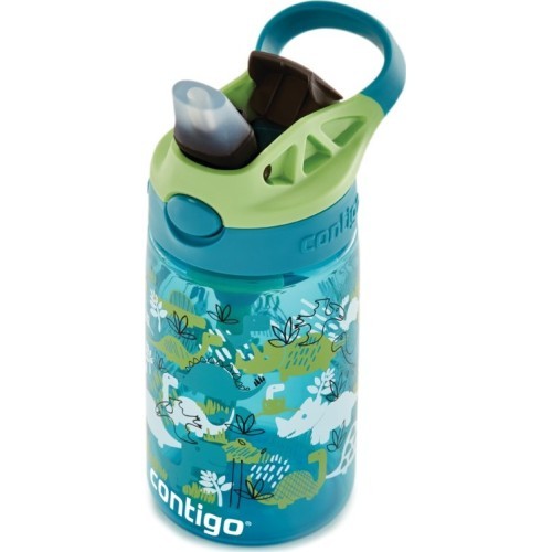 Kids' Water Bottle Easy Clean Green Dino Boy CON2127479, 420 ml
