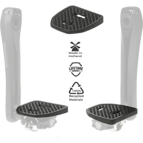 Pedalų adapteriai PEDAL PLATE 2.0 Shimano SPD, past., (juodi)