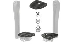PEDAL PLATE 2.0 pedal adapters for Shimano SPD, flat (black)