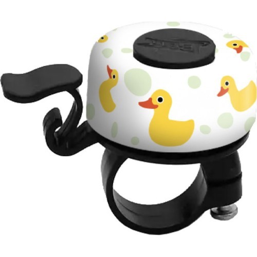 Dviračio skambutis BONIN Ducks & Dots (baltas)
