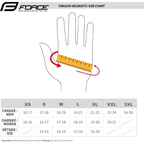 Force FUN KID Gloves, size S (orange)