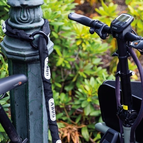Grandinė ABUS 6KS Adapter Chain + ST5950 Saddle Bag // nuimama grandinė, įtraukiamas krepšelis (juoda)