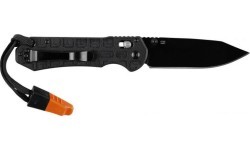 Ganzo G7453P-BK-WS folding knife with whistle.