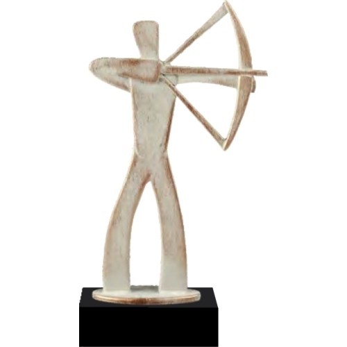Statulėlė BEL488 Šaudymas iš lanko - 23,5cm - Bronza