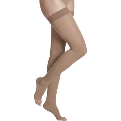 Компрессионные чулки до бедра COTTON by SIGVARIS, 2 класс компрессии - XS - Нормальная