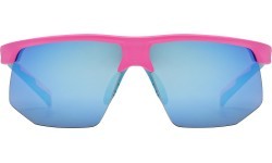 Uvex Aerios S sunglasses, pink matt / mirror blue