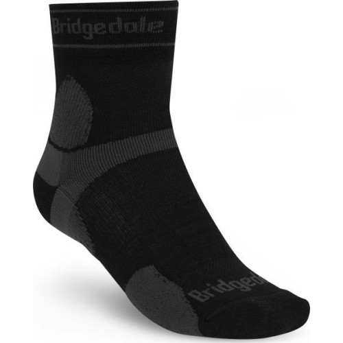 UL TrailRun Merino Sport 3/4 kojinės, juodos/pilkos, S - 816