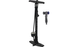 Pastatoma pompa FORCE Hobby 11bar su manometru (aliuminė, juoda)