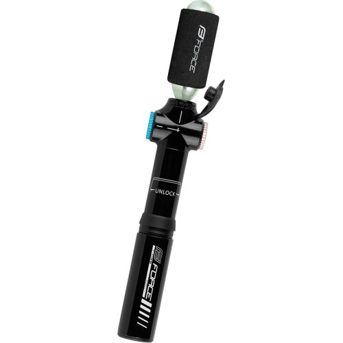 CO2 ir rankinė pompa FORCE T-COMB CO2 // 120 PSI / 8 bar, FV (juoda)