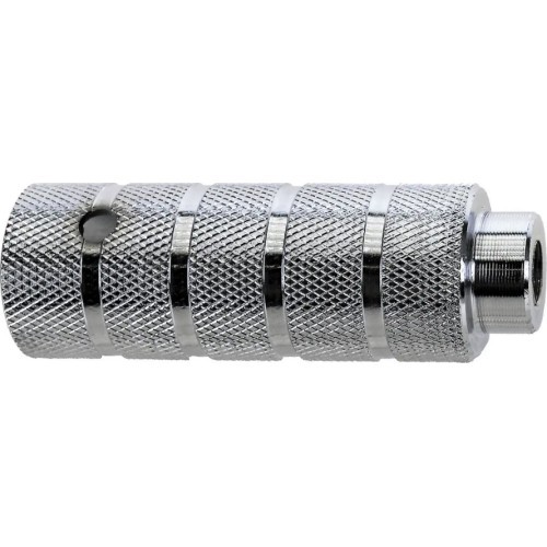 BMX atramos kojoms (pegai) // 14 mm ašis, 38 x 110 mm, plienas (sidabriniai)