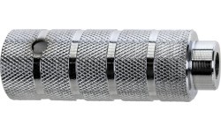 BMX atramos kojoms (pegai) // 14 mm ašis, 38 x 110 mm, plienas (sidabriniai)