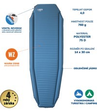 Self-inflating Mat Yate X-Tube 3.8 0 - Blue/Grey