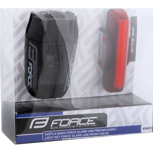 Комплект фонарей FORCE Glare USB