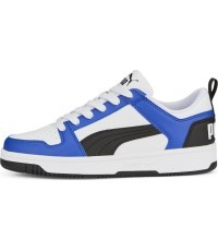 Puma подростковые кроссовки Rebound Layup Lo SL Jr White Blue 370490 19