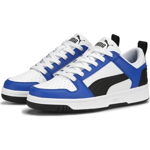 Puma подростковые кроссовки Rebound Layup Lo SL Jr White Blue 370490 19