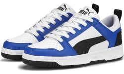 Puma подростковые кроссовки Rebound Layup Lo SL Jr White Blue 370490 19
