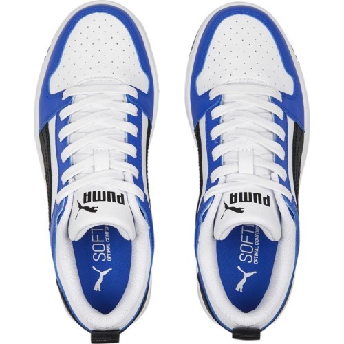 Puma подростковые кроссовки Rebound Layup Lo SL Jr White Blue 370490 19