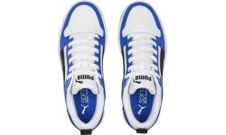 Puma Rebound Layup Lo SL Jr Junior Sneakers White Blue 370490 19