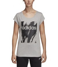 Adidas Palaidinė W E AOP Tee Grey DU0636