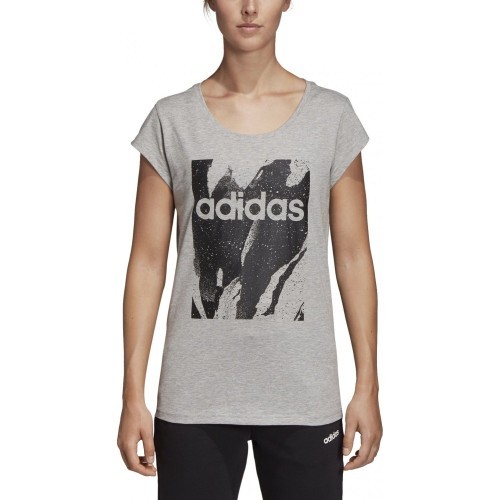 Adidas W E AOP Tee blouse, grey DU0636