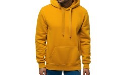J.Style Men's Fleece Sweatshirt Brown 68B2009-26