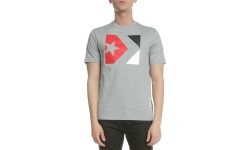 Converse Marškinėliai Star Chevron Tri Color Tee Grey 10005884 035