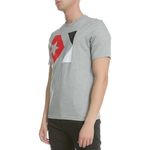 Converse Marškinėliai Star Chevron Tri Color Tee Grey 10005884 035