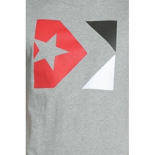 Converse Marškinėliai Star Chevron Tri Color Tee Grey 10005884 035