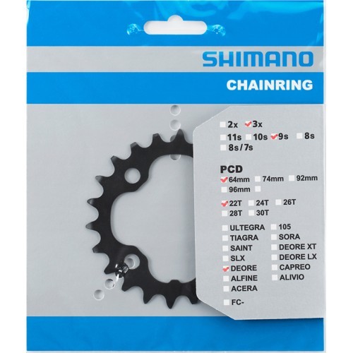 Priekinio bloko žvaigždė SHIMANO FC-M590 22T Deore