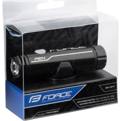 FORCE Pen front light 200lm 1LED USB (black)